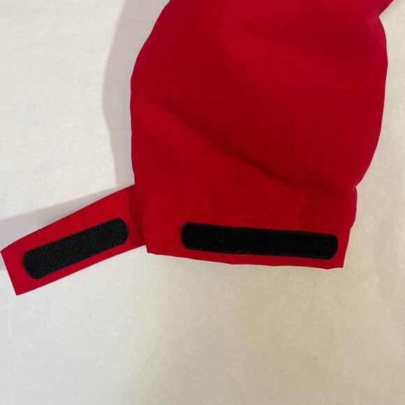 Lands' End Jacket Red Black Fleece Lined Waterproof Windproof Size M - Picture 8 of 16